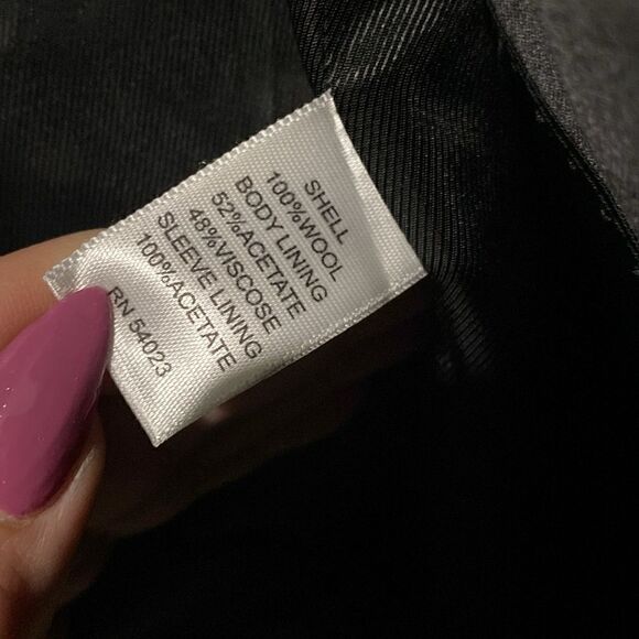 Banana Republic Modern Blazer Jacket Mens 40R Dark Gray Three Button 100% Wool - Picture 6 of 12